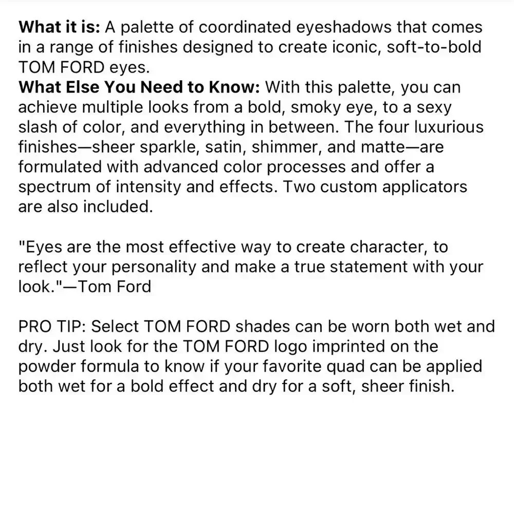 Tom Ford quad eyecolor, 20 disco dust - Picture 5 of 5